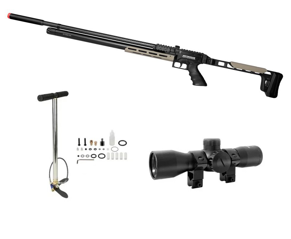 Carabina PCP Artemis Nomad AP1000 5,5mm - FXR Artemis + Luneta 4x32 + Bomba