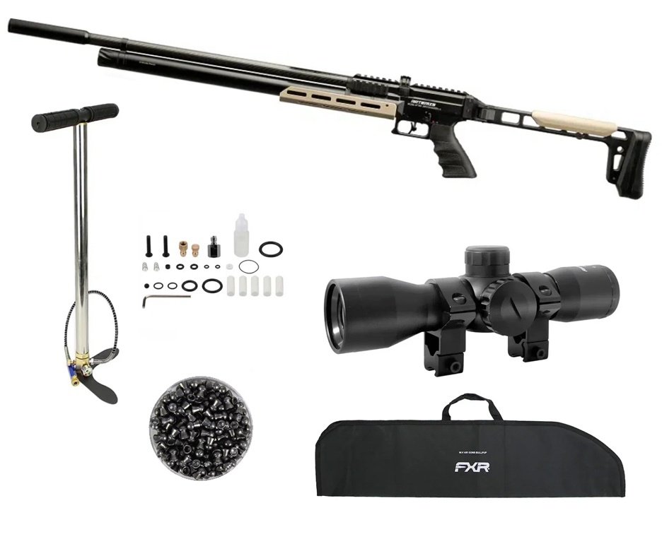Carabina PCP Artemis AP1000 Nomad 5,5mm - FXR Artemis + Luneta 4x32 + Bomba + Capa + Chumbo