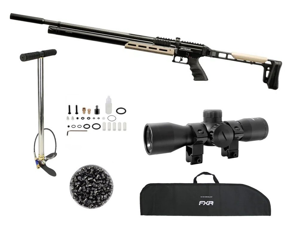 Carabina PCP Artemis AP1000 Nomad 5,5mm - FXR Artemis + Luneta 4x32 + Bomba + Capa + Chumbo