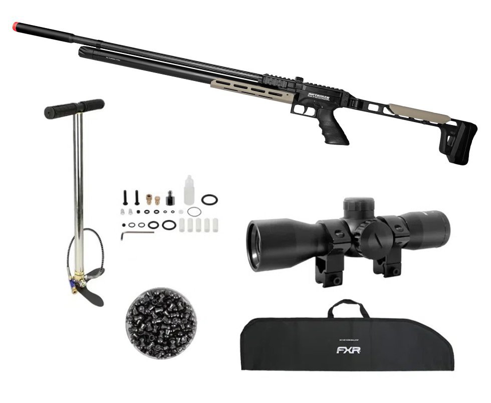 Carabina PCP Artemis Nomad AP1000 5,5mm - FXR Artemis + Luneta 4x32 + Bomba + Capa + Chumbo