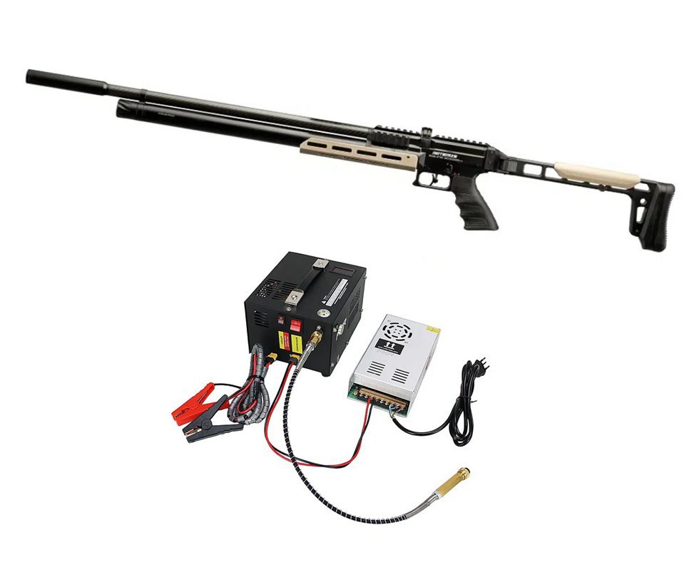 Carabina PCP Artemis AP1000 Nomad 5,5mm - FXR Artemis + Compressor Portátil Trivolt Compact