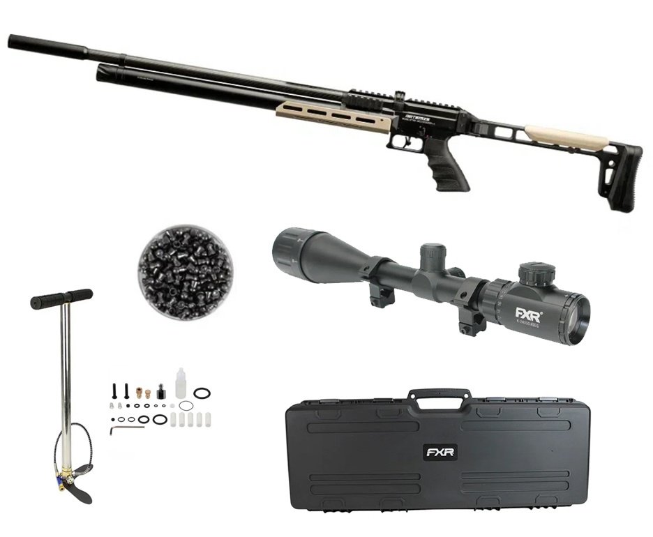 Carabina PCP Artemis AP1000 Nomad 5,5mm - FXR Artemis + Luneta 6-24x50 + Bomba + Case + Chumbo