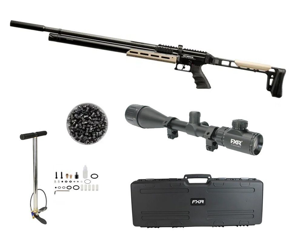 Carabina PCP Artemis AP1000 Nomad 5,5mm - FXR Artemis + Luneta 6-24x50 + Bomba + Case + Chumbo