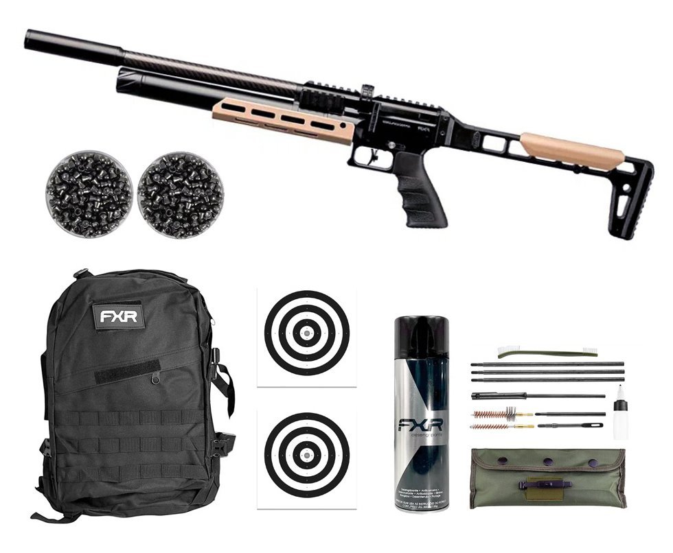 Carabina PCP Artemis AP900 Explorer 5,5mm - Artemis + Mochila Tática FXR + Chumbo + Alvos + Kit de Limpeza + Desengripante / Anticorrosivo