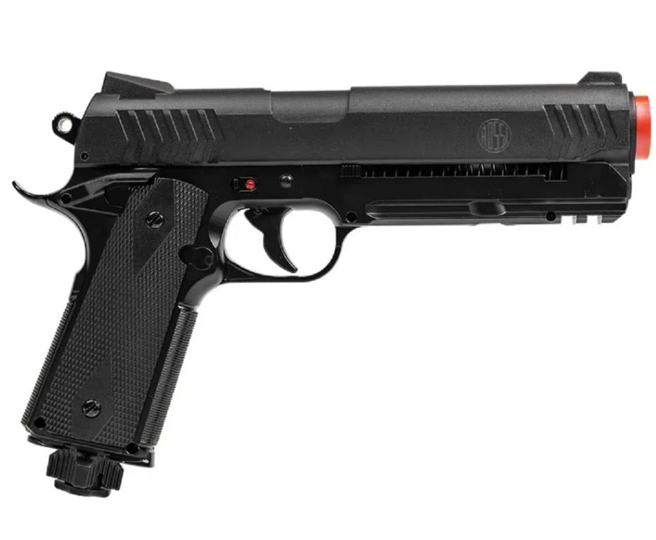Pistola de Pressão Rossi 1911 CO2 .50 Home Defense Paintball + Co2 + Esferas de Alumínio + Esferas de Borracha + Case + Alvos
