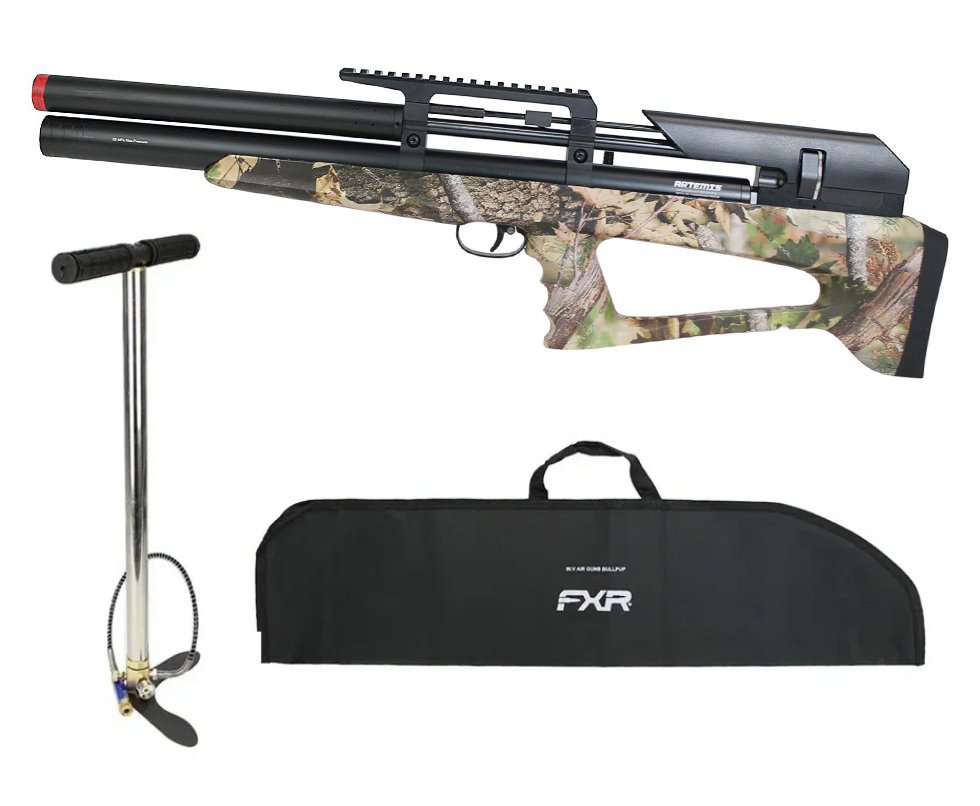 Carabina Pressão PCP P35 CAMO Artemis Bull PUP 5.5 + Bomba + Capa