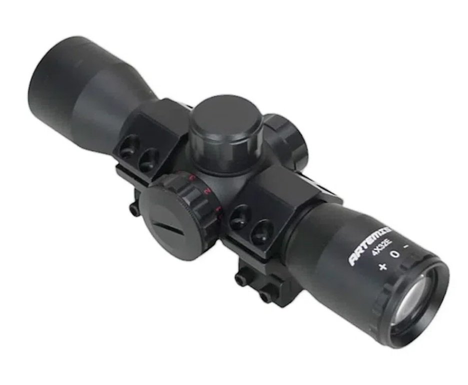 Carabina Pressão PCP P35 CAMO Artemis Bull PUP 5.5 + Bomba + Luneta 4x32