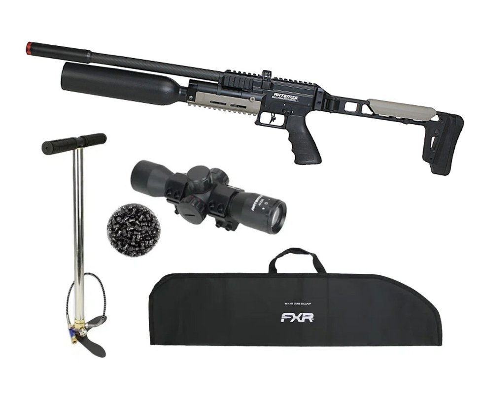 Carabina PCP Artemis AP900B HC Explorer 5,5mm - Artemis + Capa + Bomba + Luneta 4x32 + Chumbos