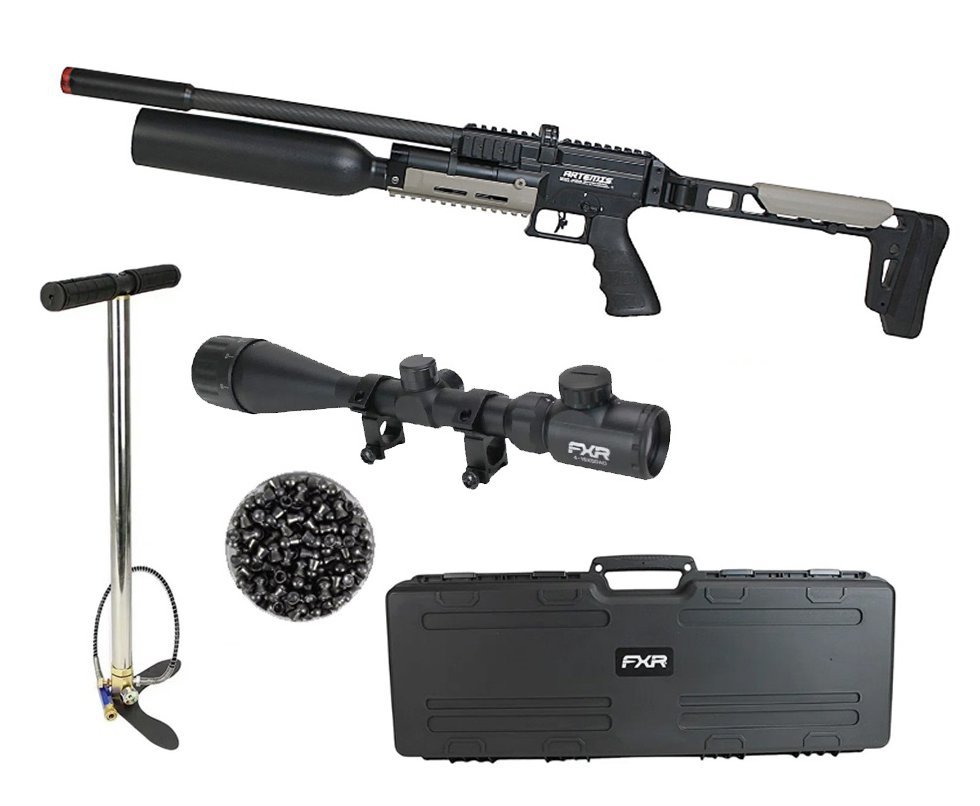 Carabina PCP Artemis AP900B HC Explorer 5,5mm - Artemis + Case + Bomba + Luneta 6-24x50 + Chumbos
