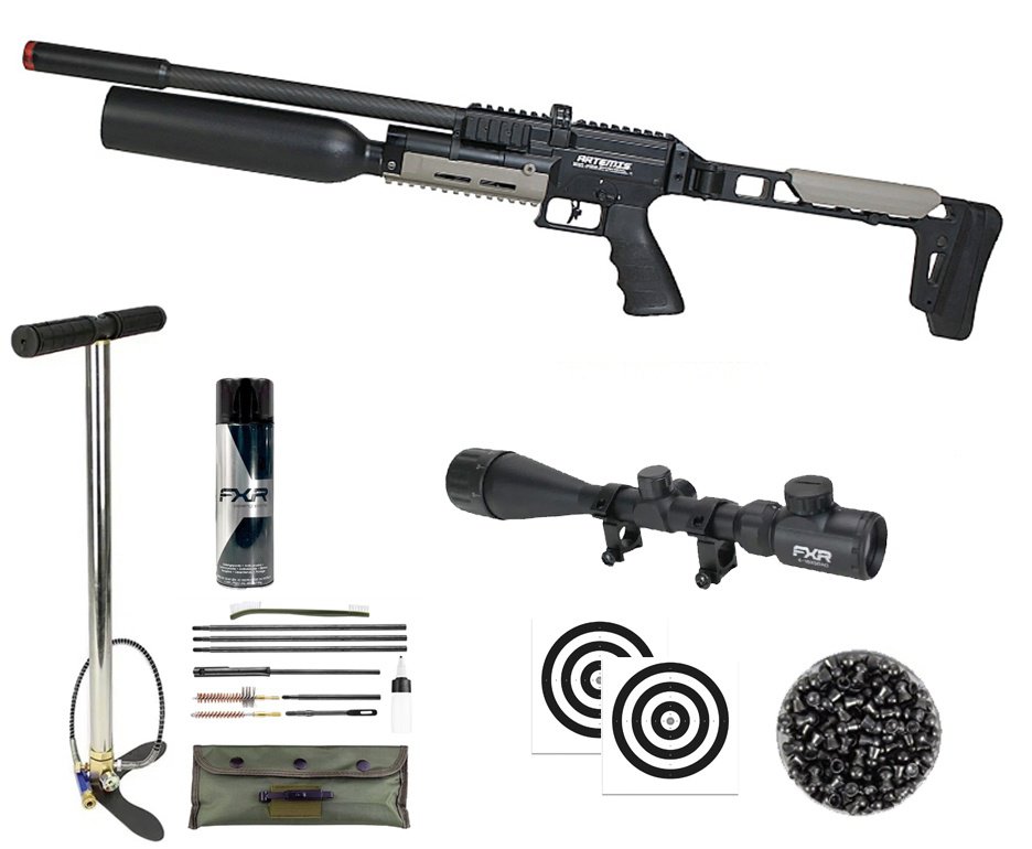 Carabina PCP Artemis AP900B HC Explorer 5,5mm - Artemis + Case + Bomba + Luneta 6-24x50 + Chumbos + Alvos + Kit de Limpeza + Desengripante / Anticorrosivo