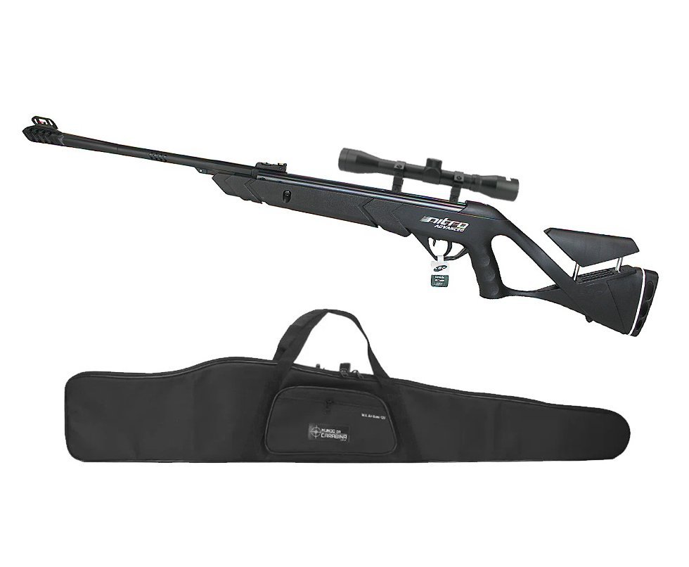 Carabina de Pressão CBC Nitro Advanced 6,35mm + Luneta 4x32 + Capa