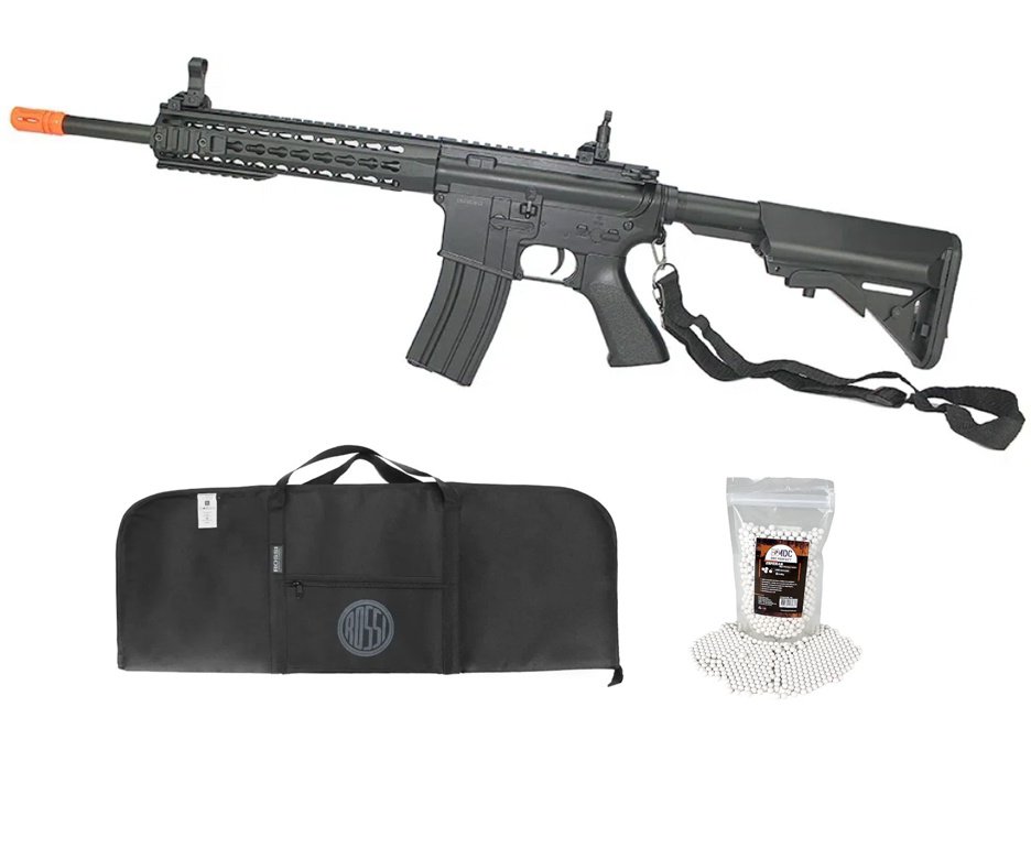 Rifle De Airsoft M4a1 Ris Black Cal 6mm - Cm515 - Cyma + Capa + BBS