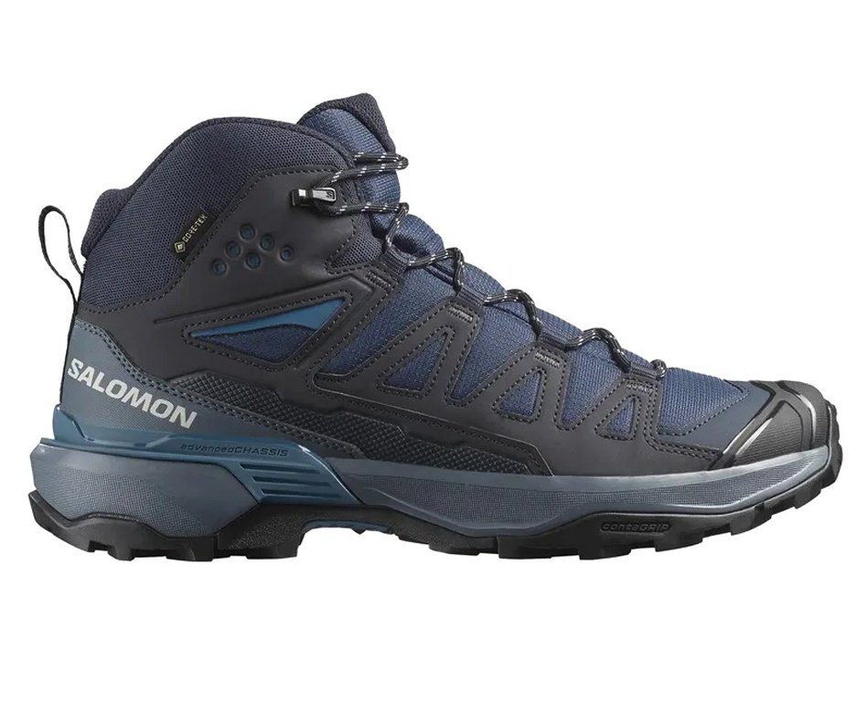 Bota Salomon X Ultra 360 Mid GTX Masculina - Blue Nights/Dk