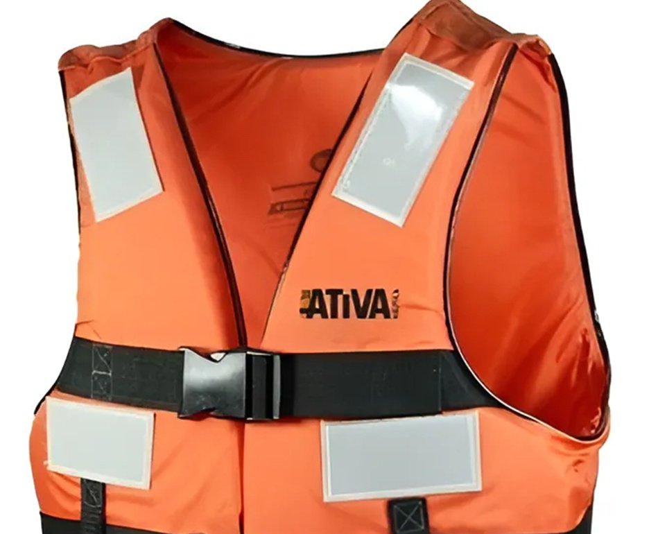 Colete Salva Vidas Náutico Ativa 4 NF Refletivo de 40 À 140 kg