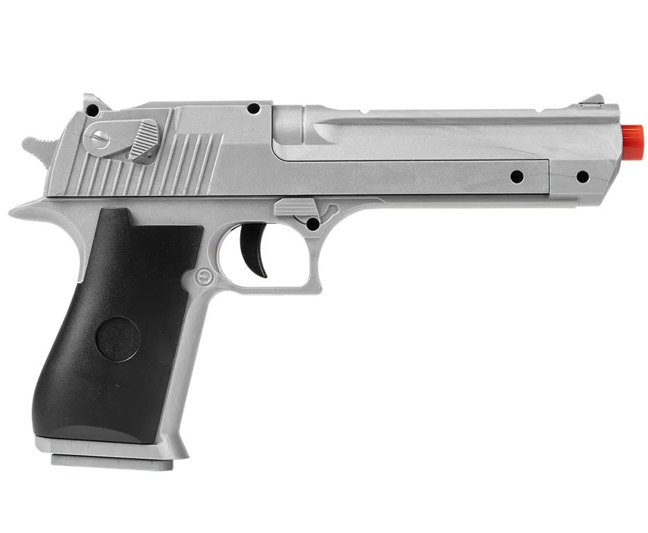 Artefato de Airsoft VG Desert Eagle Silver V30 Mola 6,0mm Rossi