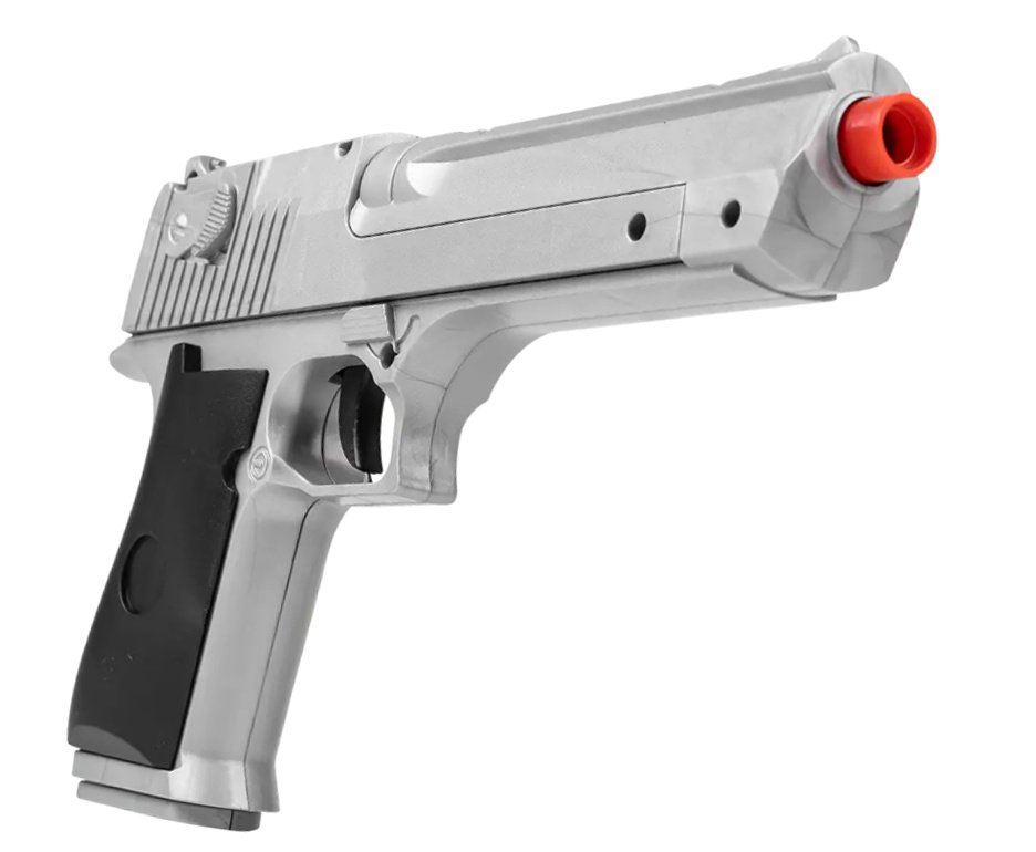 Artefato de Airsoft VG Desert Eagle Silver V30 Mola 6,0mm Rossi