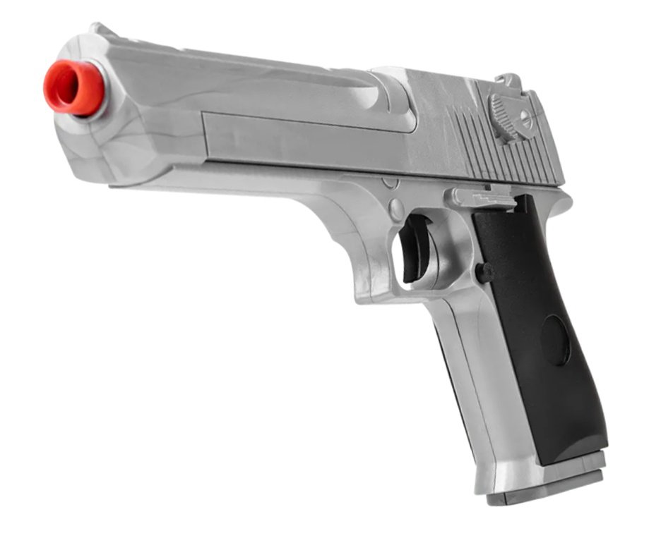 Artefato de Airsoft VG Desert Eagle Silver V30 Mola 6,0mm Rossi