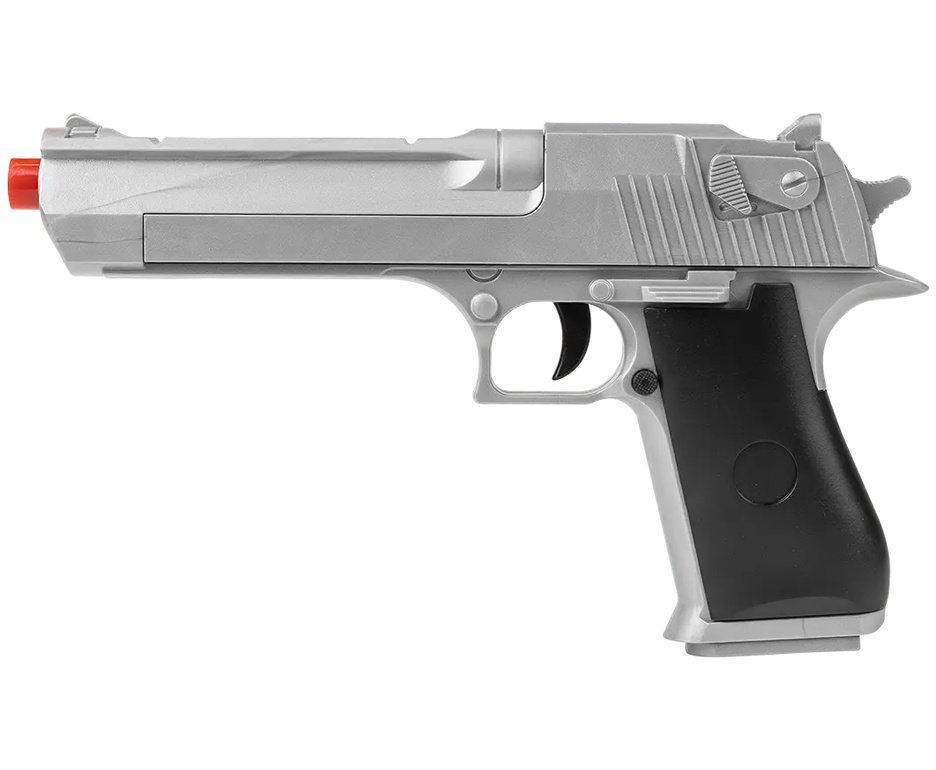 Artefato de Airsoft VG Desert Eagle Silver V30 Mola 6,0mm Rossi