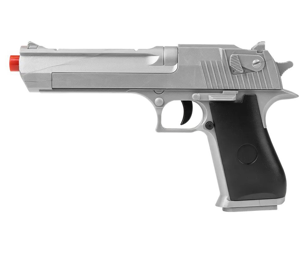 Pistola de Airsoft VG Desert Eagle Silver V30 Mola 6,0mm - Rossi