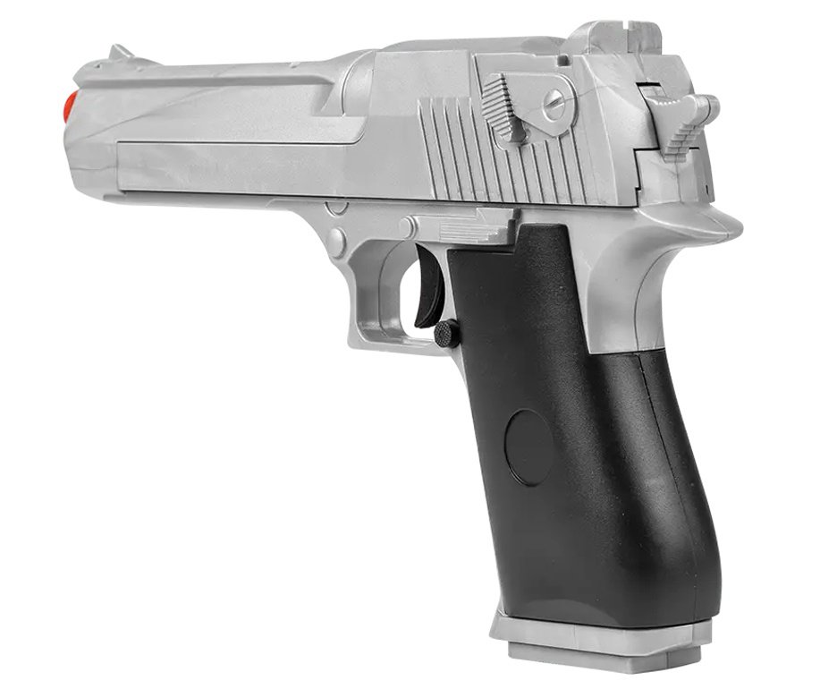 Artefato de Airsoft VG Desert Eagle Silver V30 Mola 6,0mm Rossi