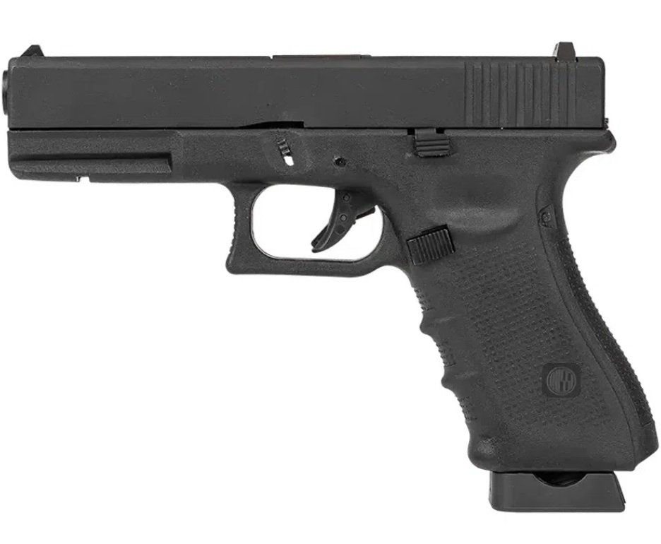 Pistola de Pressão Airgun CO2 GK G17 Blowback 4,5mm - Rossi + CO2 + BBS