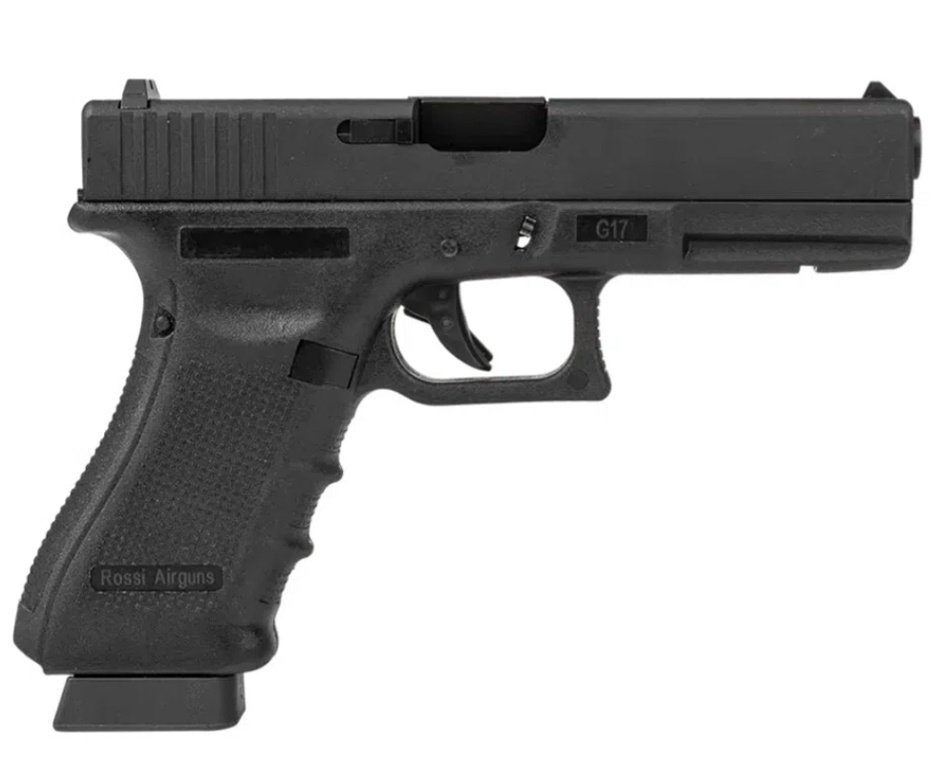 Pistola de Pressão Airgun CO2 GK G17 Blowback 4,5mm - Rossi + CO2 + BBS