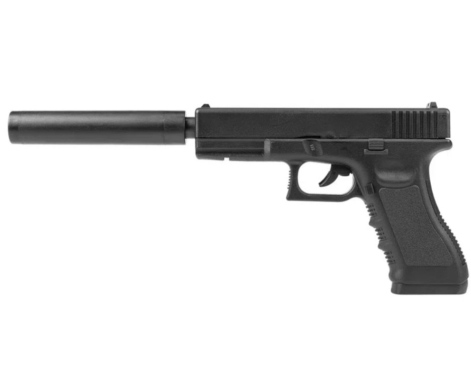 Pistola de Pressão Airgun CO2 G17 Magnum 4,5mm - Rossi + Co2 + BBS