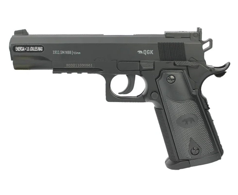 OUTLET - Artefato de Pressão CO2 Colt 1911 Nbb 4,5mm QGK