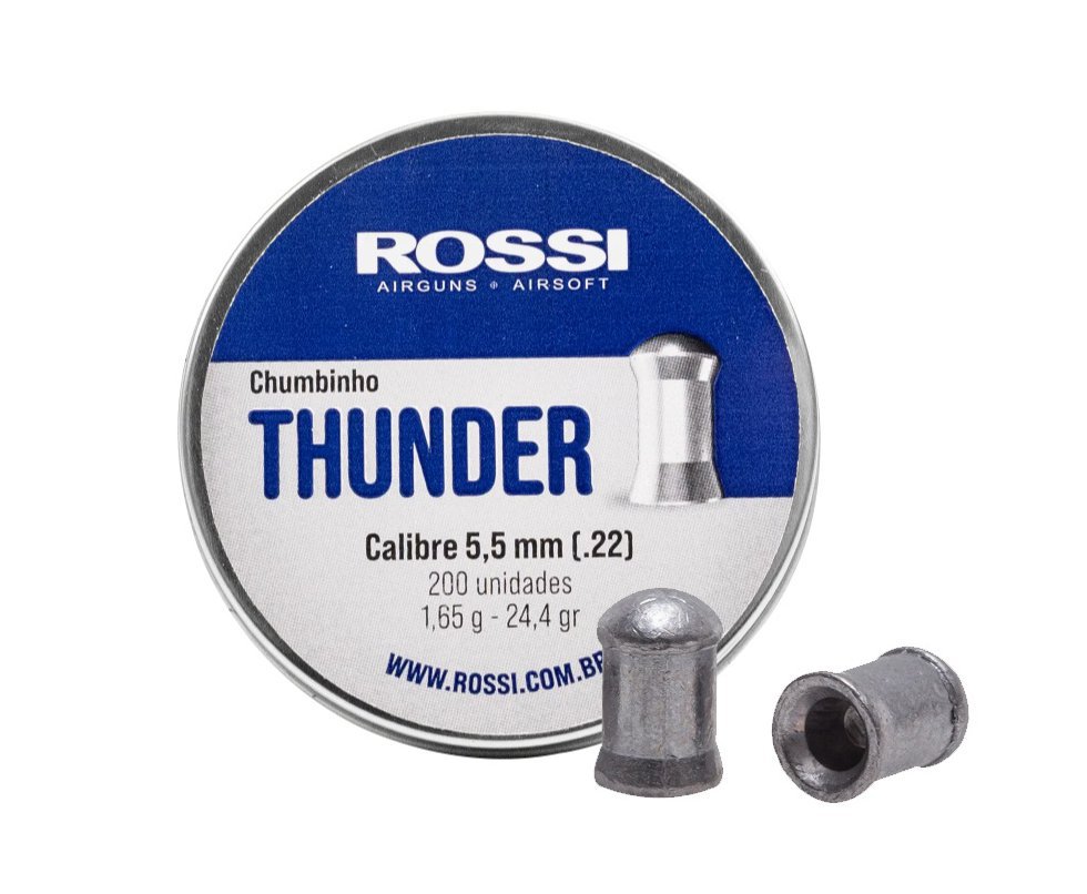 Chumbinho Premium Rossi Thunder 5,5mm 1,65g 25,46gr com 200un