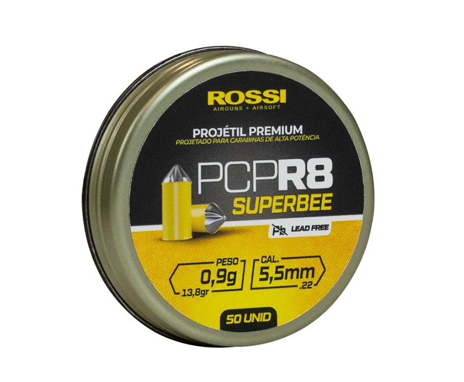 Projetil Premium Rossi PCP R8 5,5mm (50un)