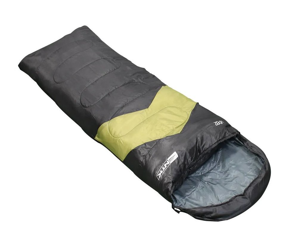 Saco De Dormir Nautika Viper 5 a 12ºc Capuz E Impermeável - Verde e preto