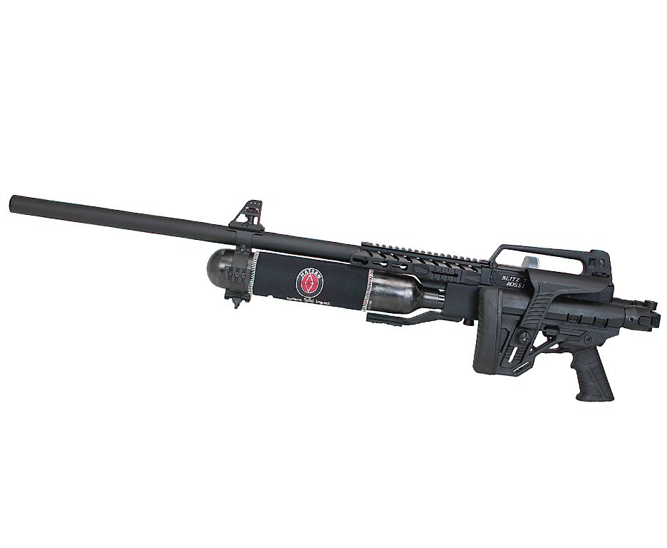 Carabina de Pressão PCP Hatsan Blitz 777 Full Auto 6.35mm - Hatsan + Luneta 1-7x24  + Chumbos + Alvos + Case + Compressor + Scuba 6,8 L