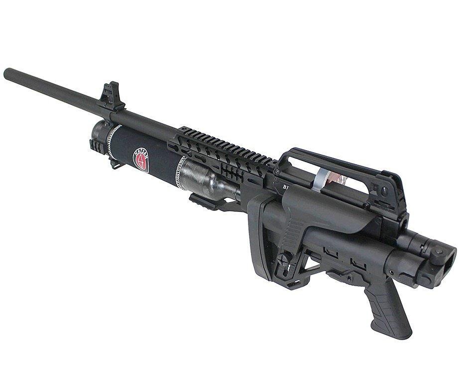 Carabina de Pressão PCP Hatsan Blitz 777 Full Auto 6.35mm - Hatsan + Luneta 1-7x24  + Chumbos + Alvos + Case + Compressor + Scuba 6,8 L