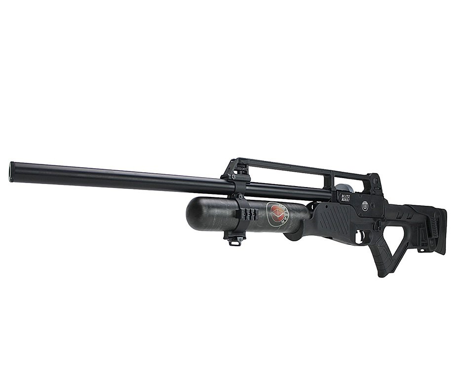 Carabina de Pressão PCP Hatsan Blitz Full Auto 6.35mm - Hatsan + Luneta 1-7x24 + Chumbo + Alvos + Case + Compressor + Scuba 6,8 L