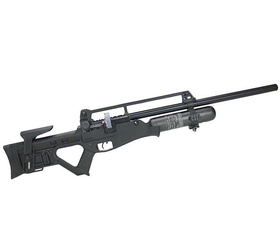 Carabina de Pressão PCP Hatsan Blitz Full Auto 6.35mm - Hatsan + Luneta 1-7x24 + Chumbo + Alvos + Case + Compressor + Scuba 6,8 L