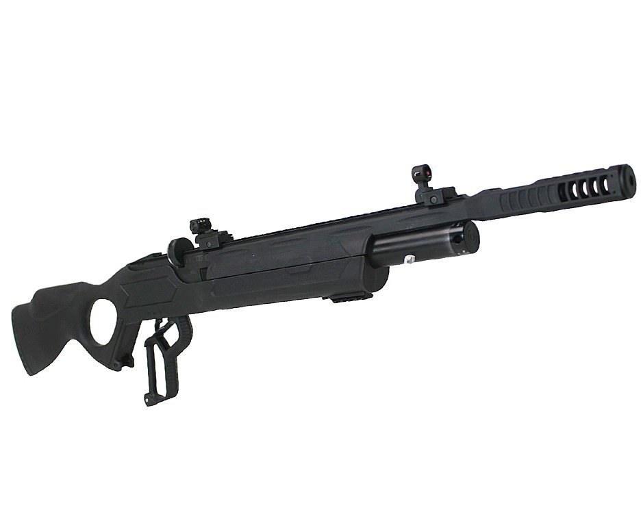 Carabina de Pressão PCP Hatsan Vectis 6.35 + Bomba + Capa + Luneta 1-7x24 + Chumbo + Alvos + Bipé