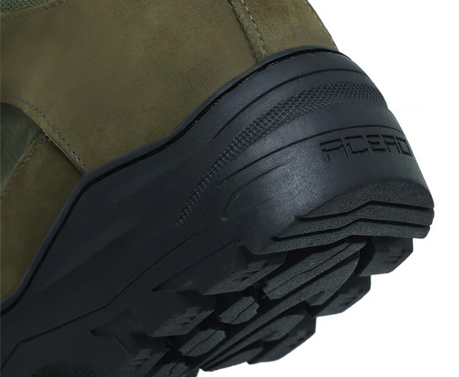 Bota Coturno Acero Selva Nobuck Padrao EB Verde Oliva Ziper