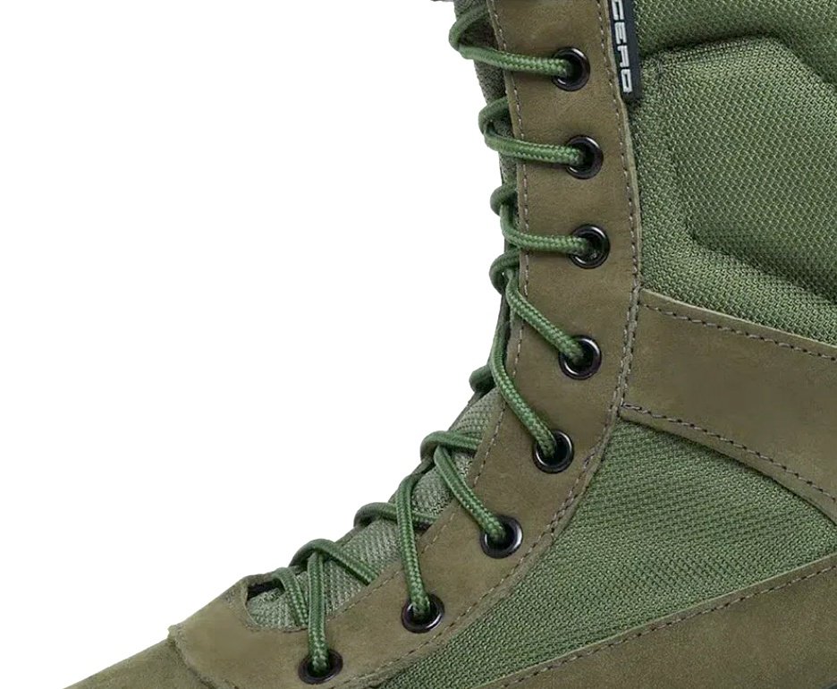 Bota Coturno Acero Selva Nobuck Padrão EB Verde Oliva Zíper