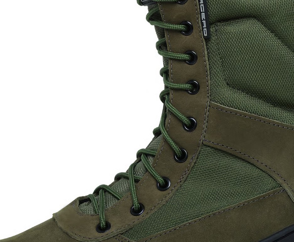 Bota Coturno Acero Selva Nobuck Padrao EB Verde Oliva Ziper