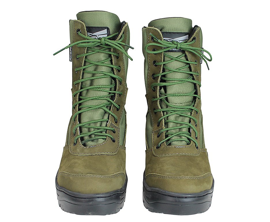 Bota Coturno Acero Selva Nobuck Padrão EB Verde Oliva Zíper