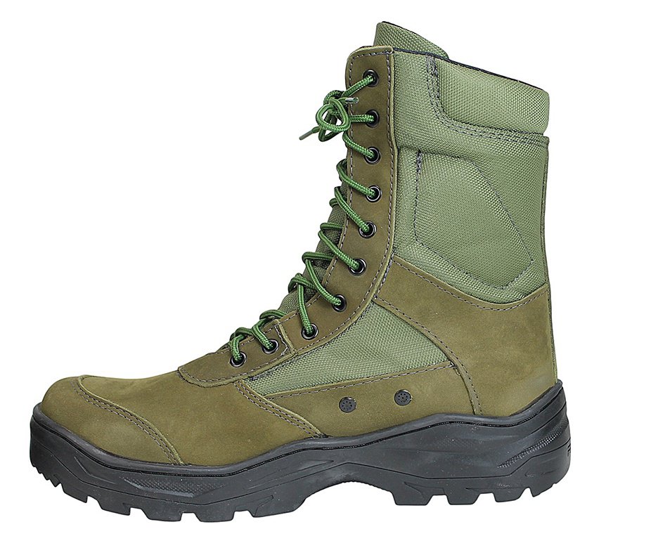 Bota Coturno Acero Selva Nobuck Padrão EB Verde Oliva Zíper