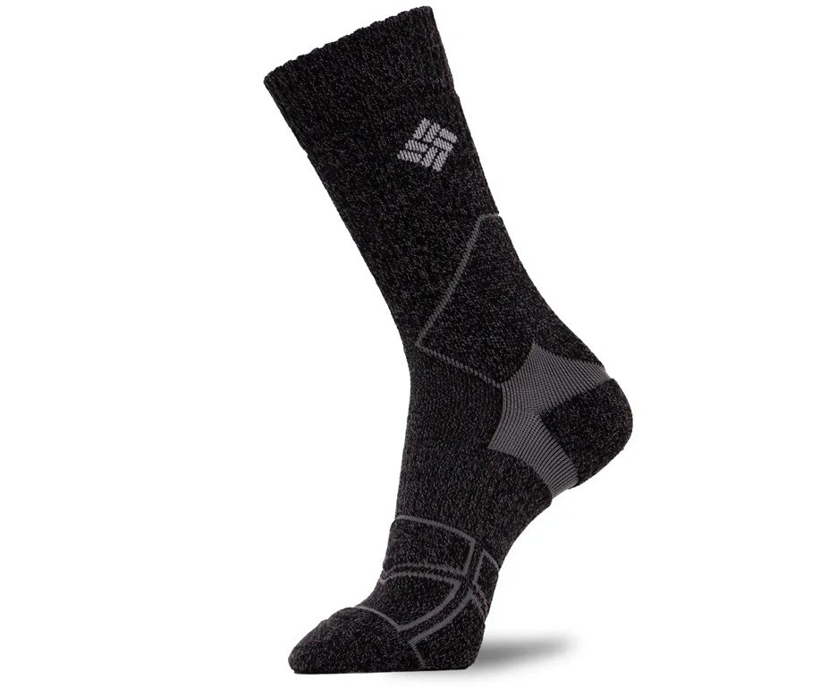 Meia Columbia Hike Crew™ Medium Weight Charcoal
