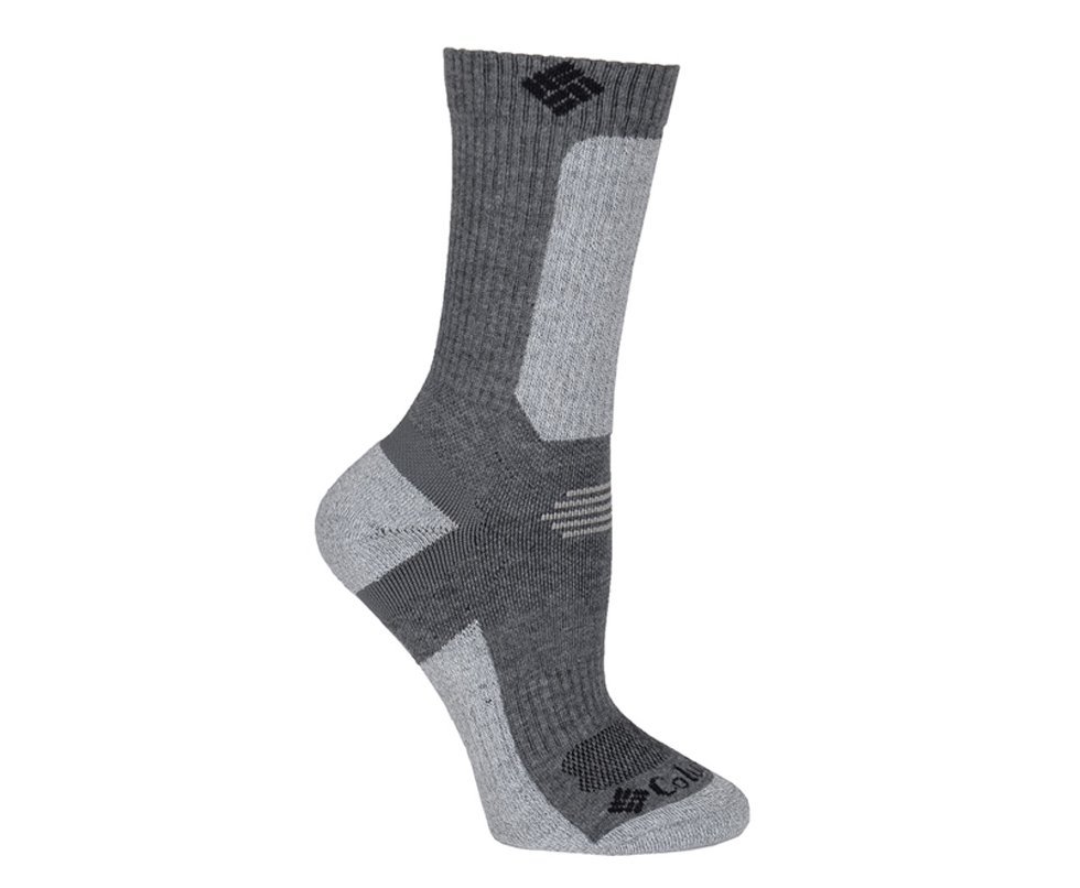 Meia Columbia Masculina Hike Crop Crew Lightweight Charcoal - Técnica