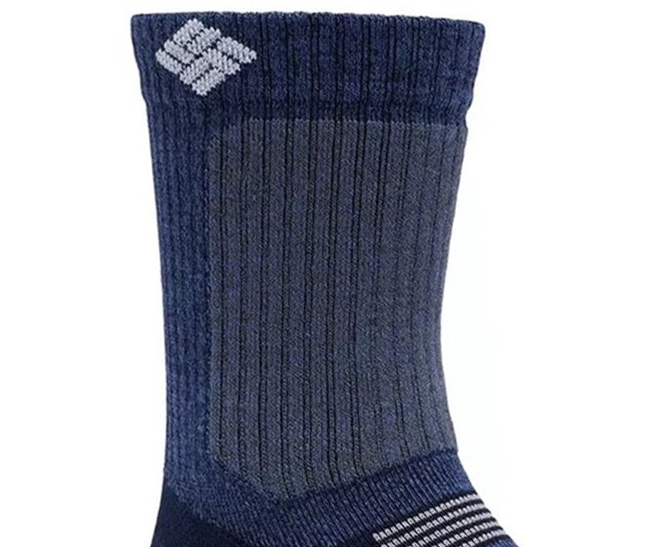 Meia Masculina  Columbia Crop Hike Crew Lightweight  - Collegiate Navy