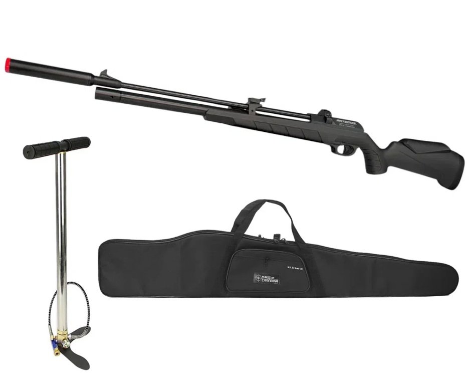 Carabina PCP Artemis PR900S G3 Black 5,5mm - FXR Artemis + Bomba + Capa