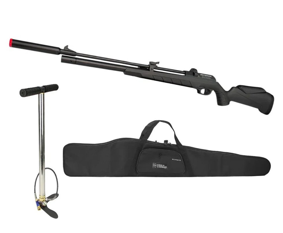 Carabina PCP Artemis PR900S G3 Black 5,5mm - FXR Artemis + Bomba + Capa