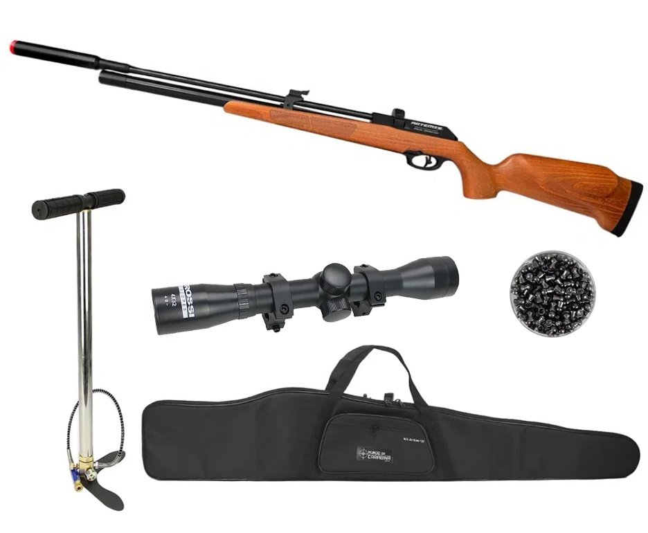 Carabina PCP Artemis PR900W G3 4,5mm - FXR Artemis + Bomba + Capa + Luneta 4x32 + Chumbo