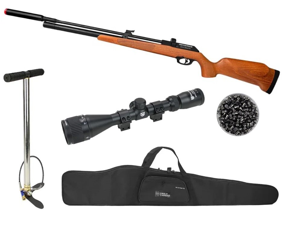 Carabina PCP Artemis PR900W G3 4,5mm - FXR Artemis + Bomba + Capa + Luneta 3-9x40 + Chumbo