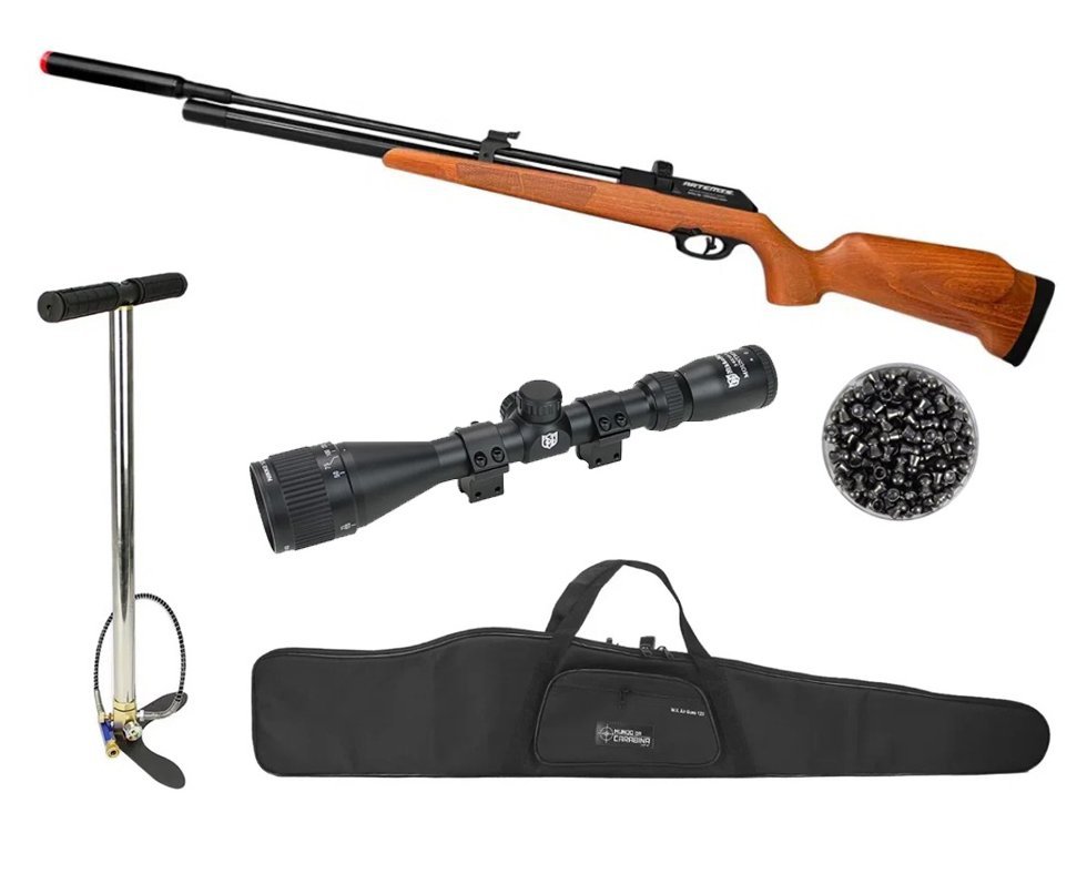 Carabina PCP Artemis PR900W G3 4,5mm - FXR Artemis + Bomba + Capa + Luneta 3-9x40 + Chumbo