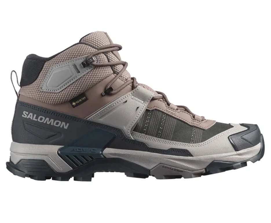 Bota Salomon Masculina X Ultra 5 Mid GORE-TEX Iron/Dknavy/Gull